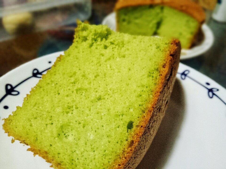 超详细低糖少油菠菜戚风蛋糕 后蛋法
