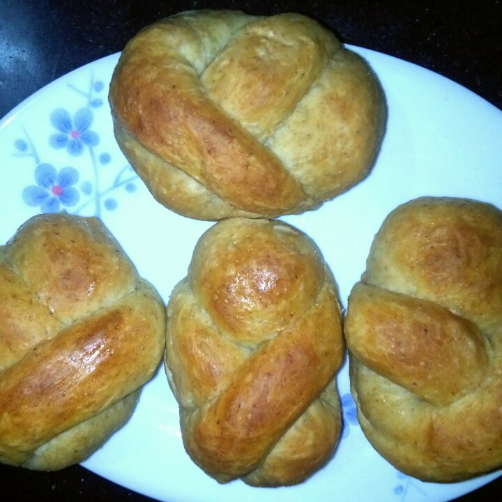 全麦牛奶蜜豆软欧