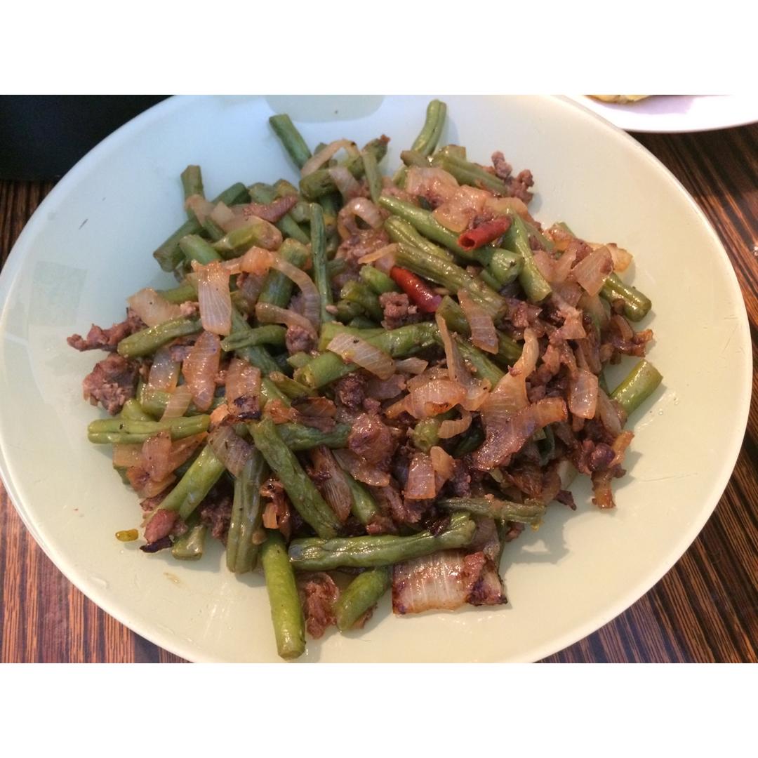 肉沫豆角下饭菜