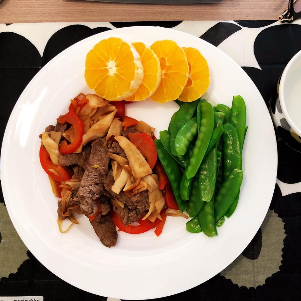 青椒素炒杏鲍菇