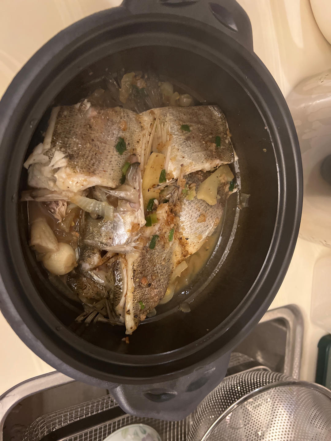 十五分钟鲜嫩无水焗鲈鱼