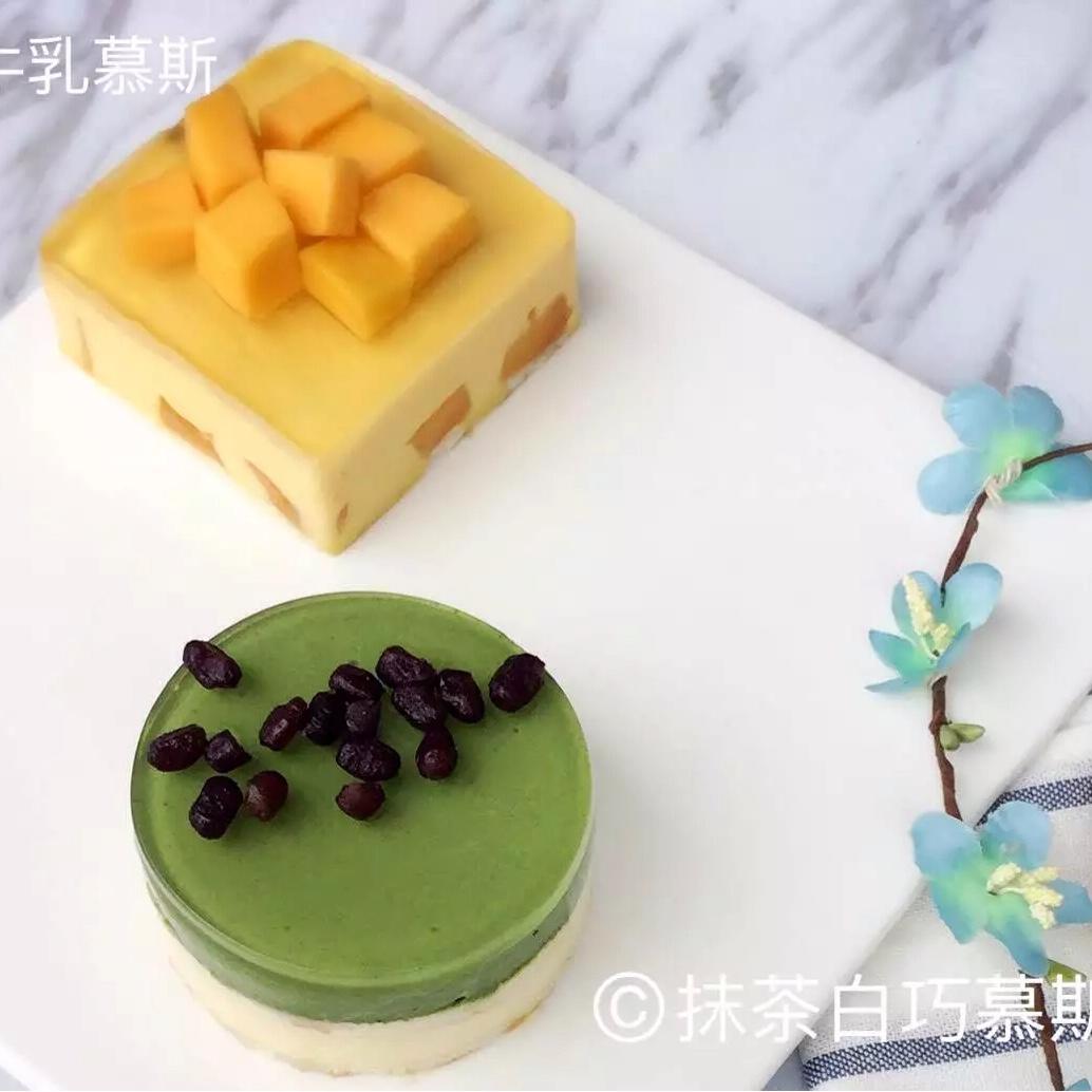 抹茶白巧克力慕斯