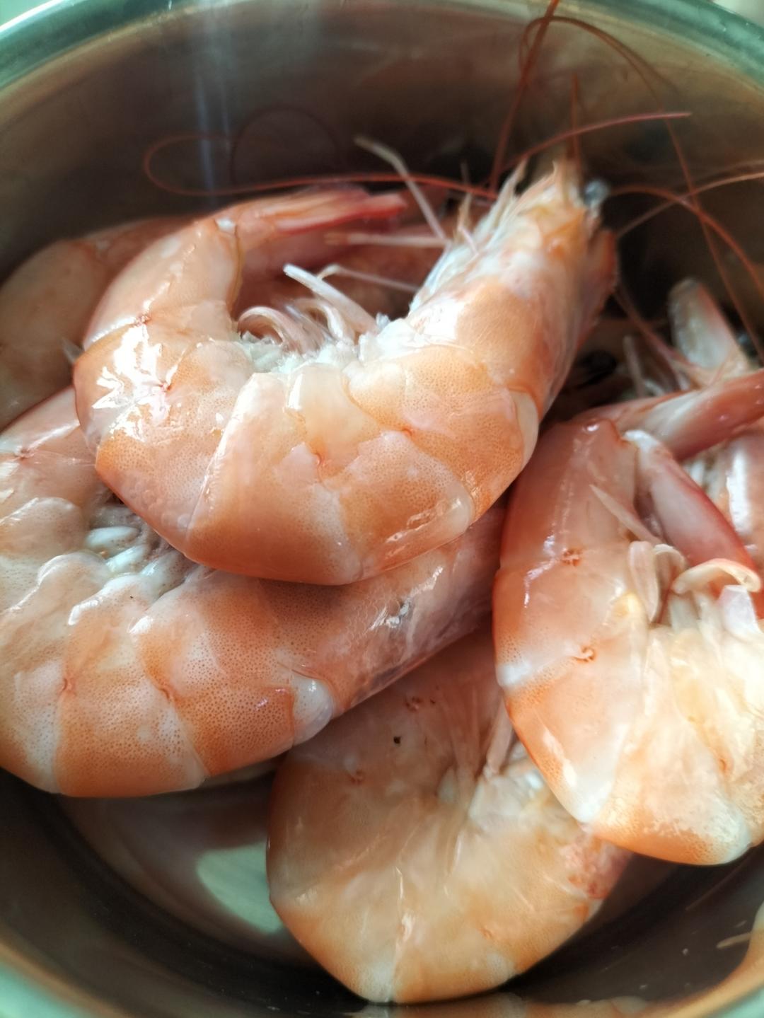 最简单的白灼虾（水煮）盐水基尾虾
