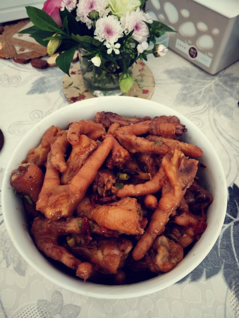 香辣烧鸡爪