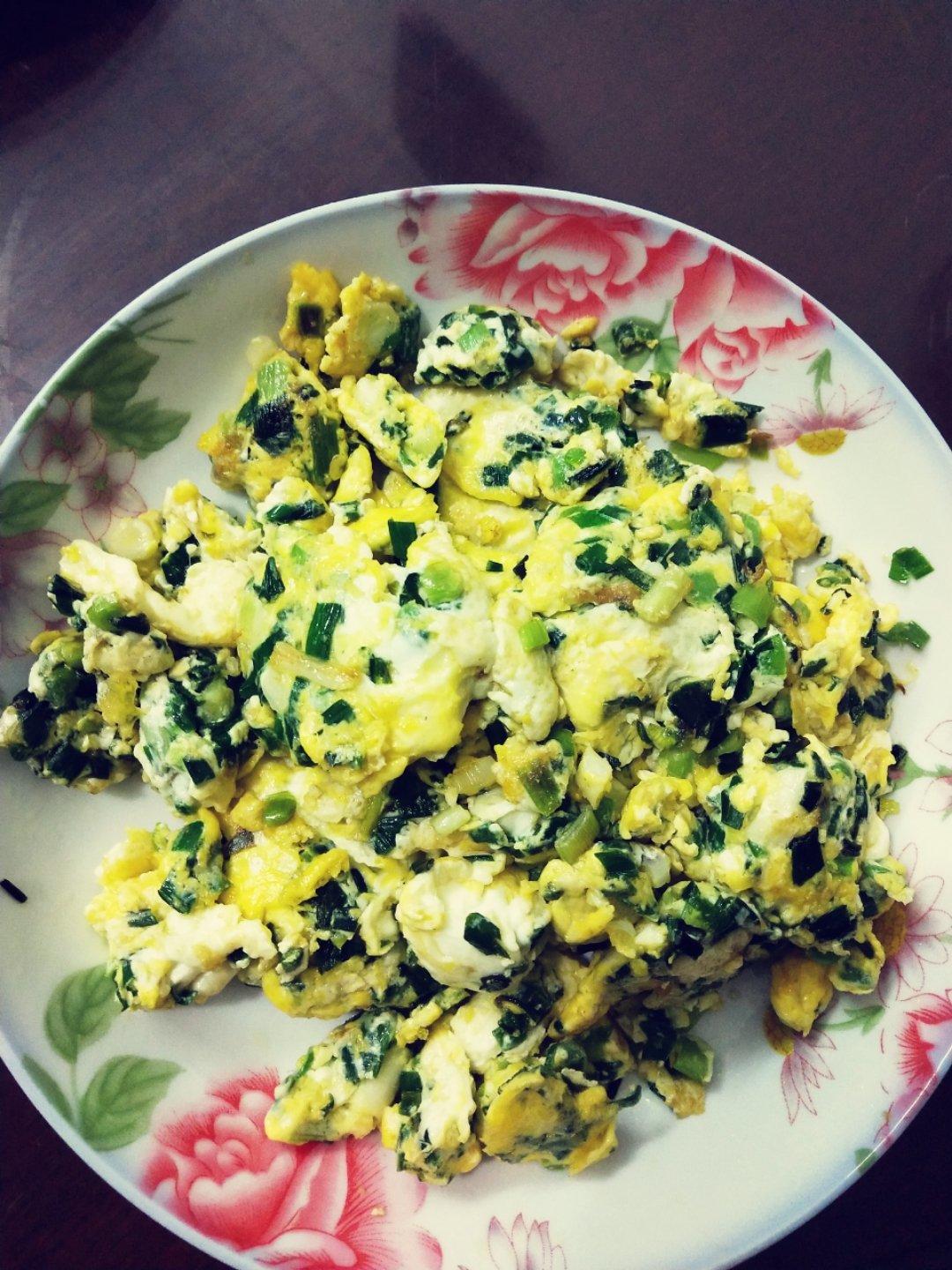 青蒜 蒜苗炒鸡蛋