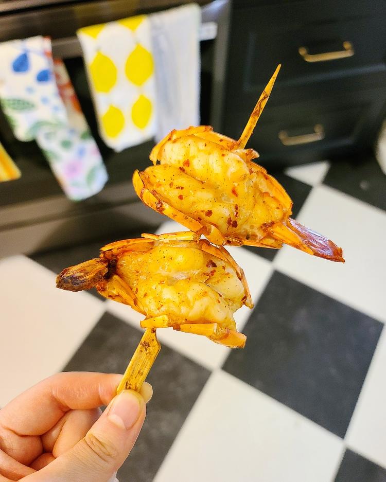 👩‍🍳烤大黑虎虾「空气炸锅」的做法