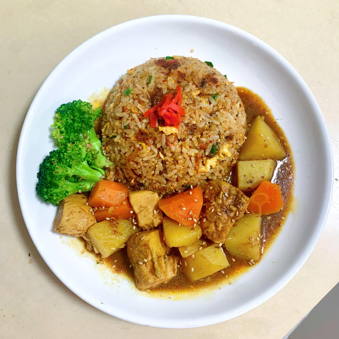 浓香醇厚日式咖喱鸡饭，吃一口就沦陷