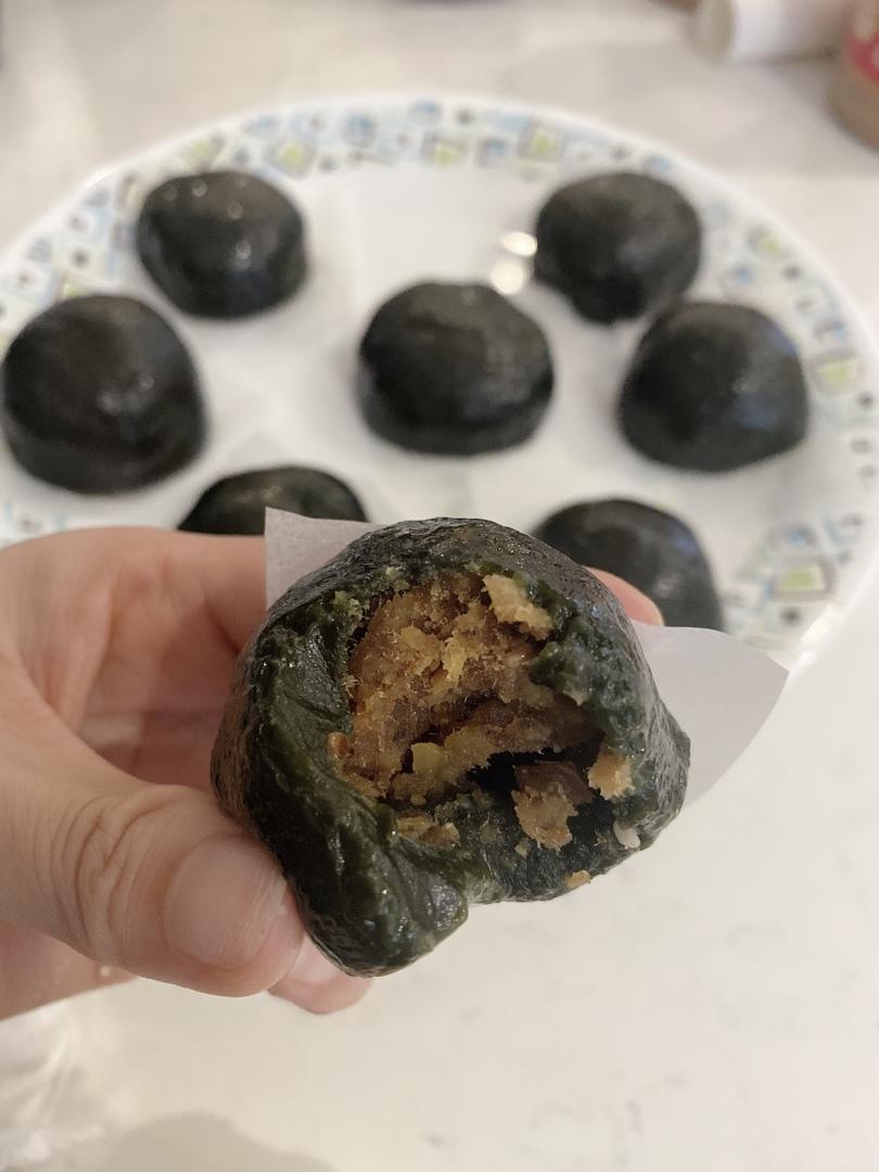 《Tinrry+》咸蛋黄肉松青团+红豆沙青团