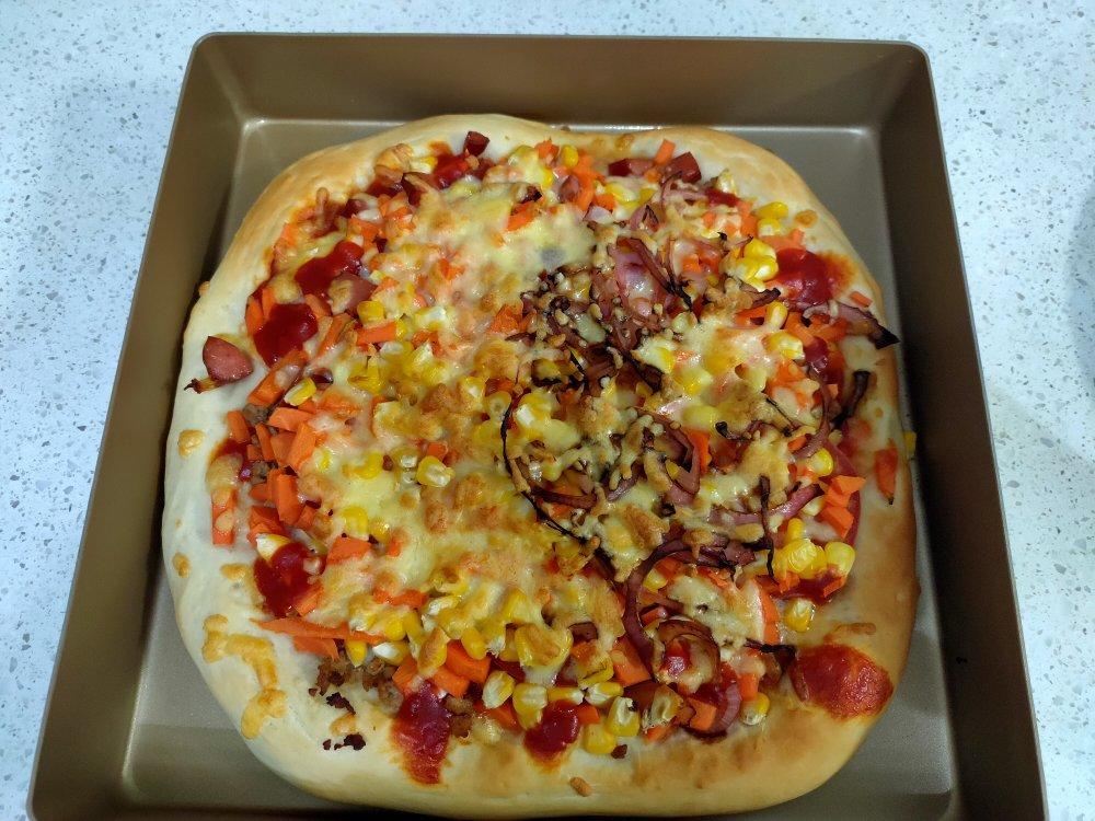 自制厚底披萨面饼