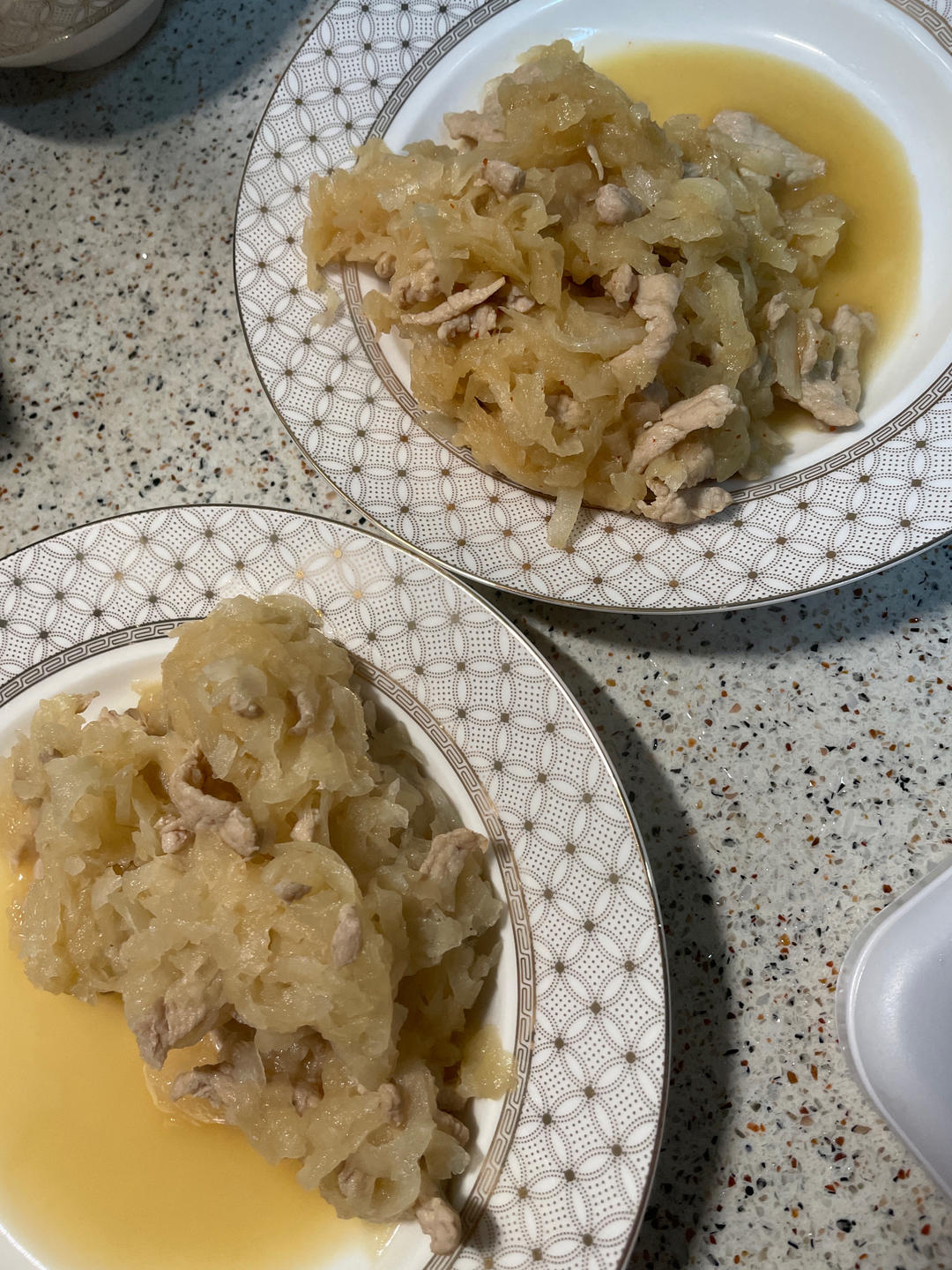 家常菜—白萝卜丝炒肉丝