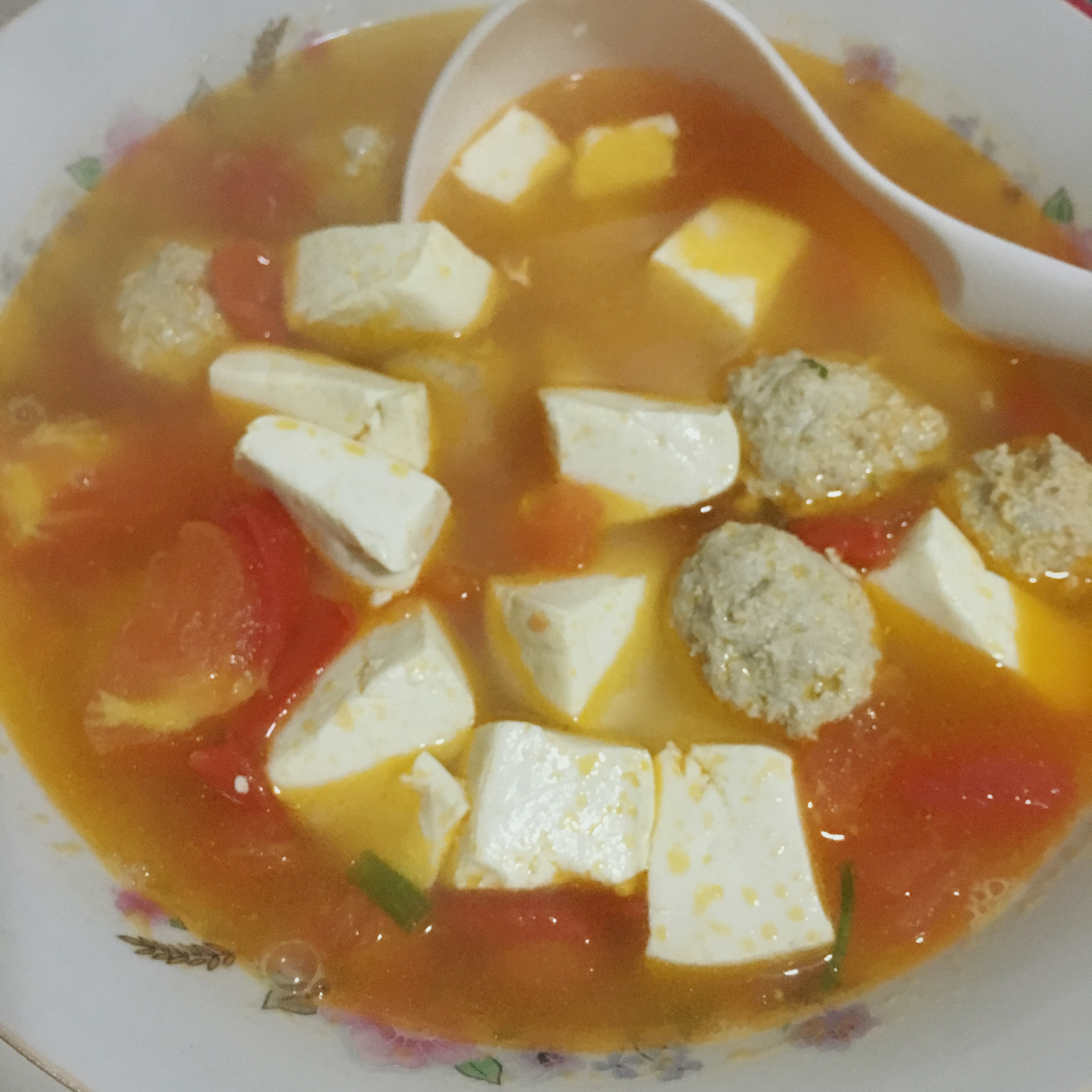 番茄肉圆汤