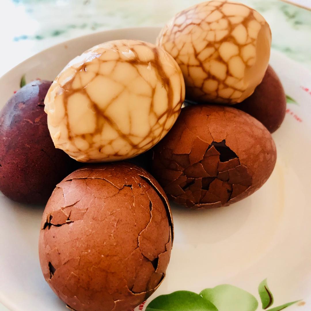 电饭煲煮五香茶叶蛋