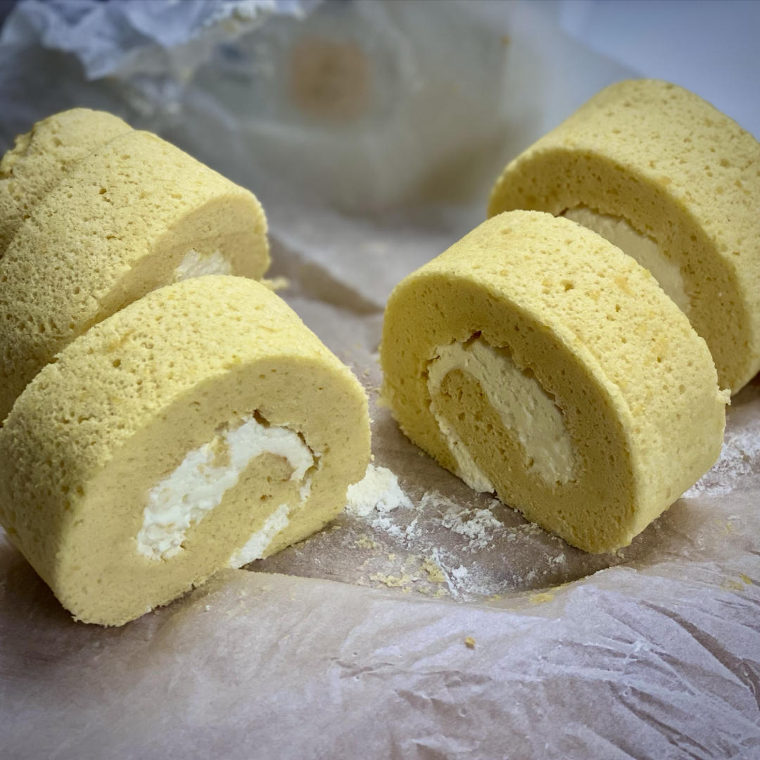 日式棉花卷（28×28厘米烤盘海绵蛋糕卷、瑞士卷）包含卷卷技巧