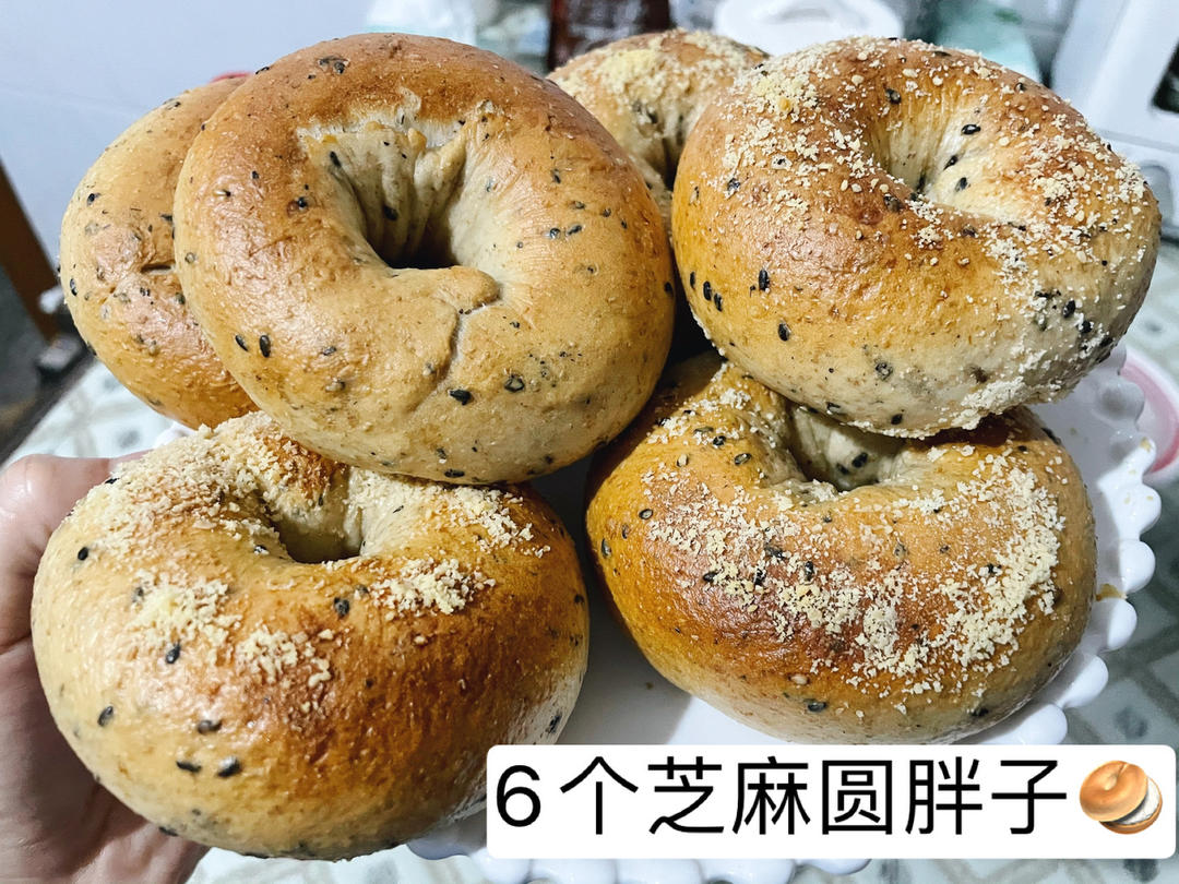 12寸小烤箱 手揉 都能成功的贝果🥯