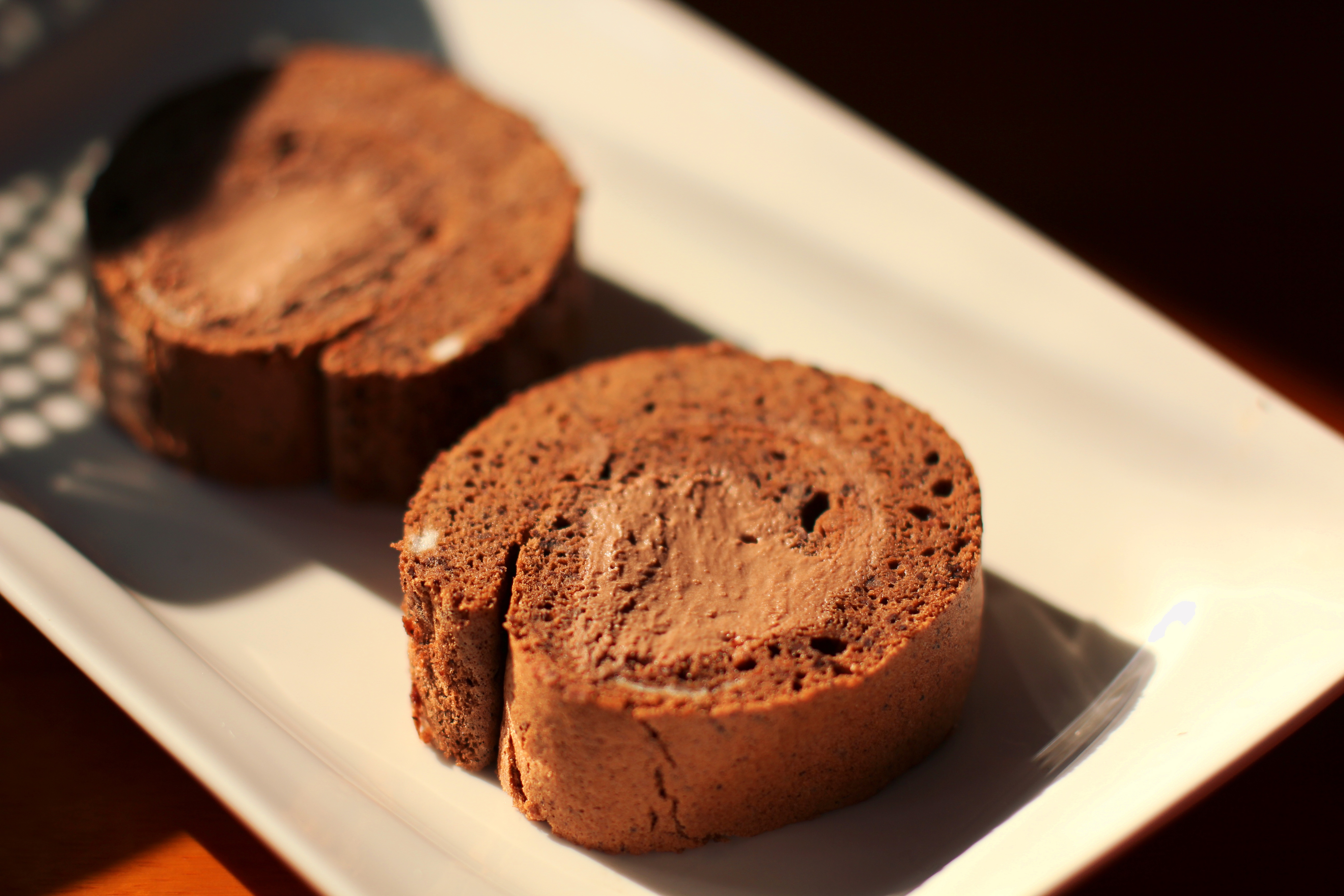 宁夏jennifer做的甘纳许巧克力蛋糕卷