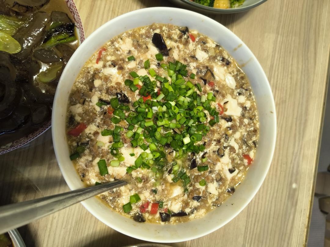 肉末嫩豆腐｜嫩滑口感爽口！这道快手菜超级下饭！！（减脂少油版）