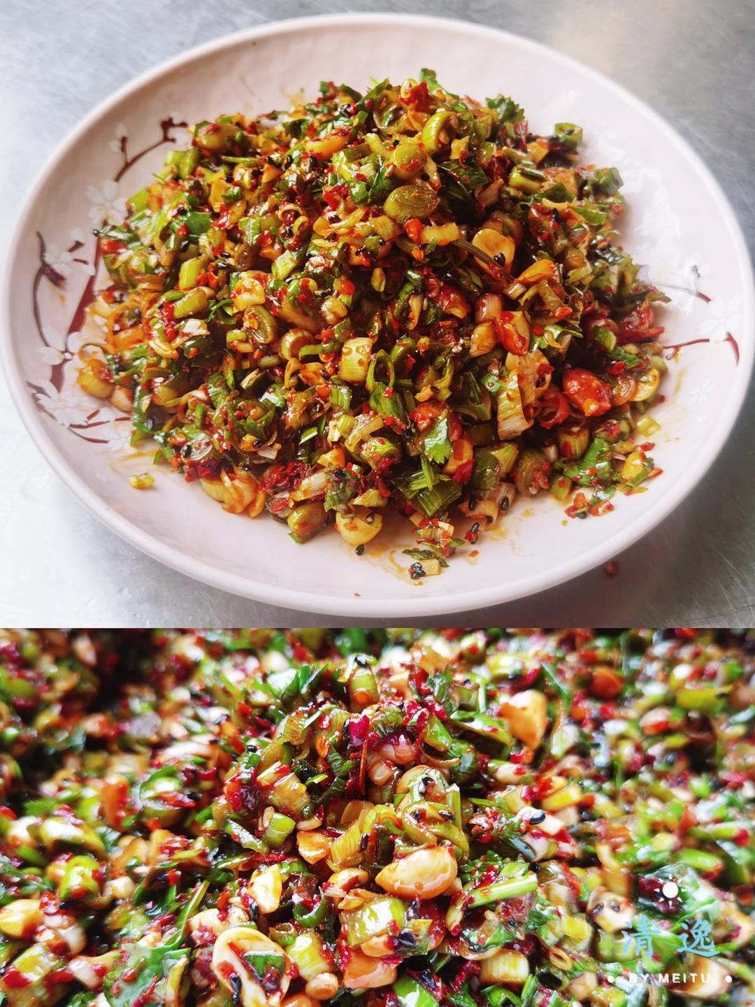 🥜油泼花生蒜苗酱‼️