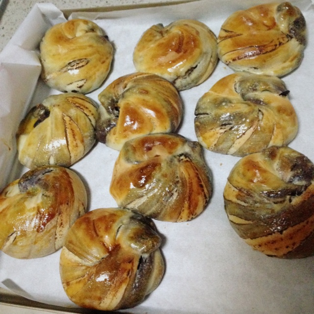 豆沙卷面包