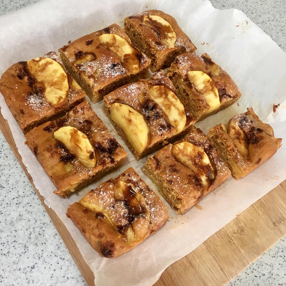 无油红糖苹果蛋糕丨健康·烘焙