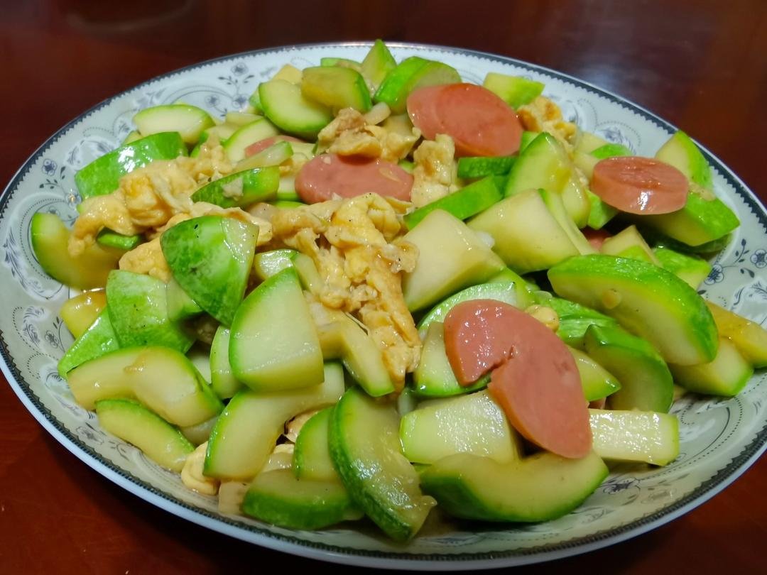 西葫芦炒鸡蛋