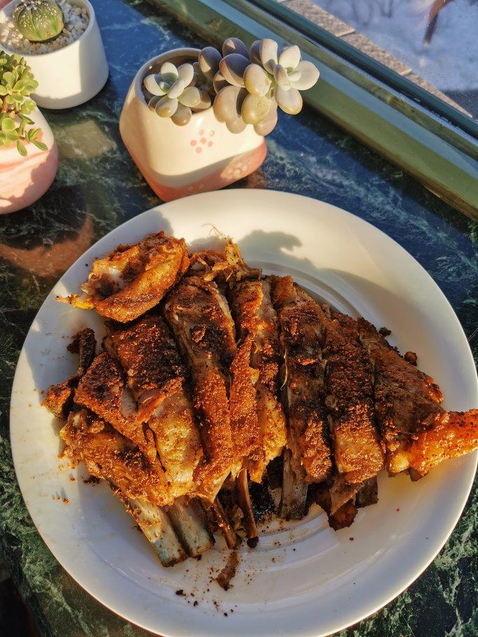 家庭版烤羊排（排骨），副产品～羊汤