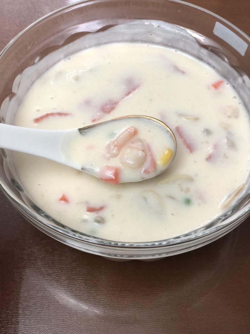 低脂奶油蘑菇汤🍄[不用黄油和奶油超简单]