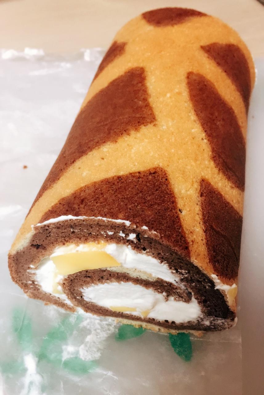 超萌长颈鹿蛋糕卷