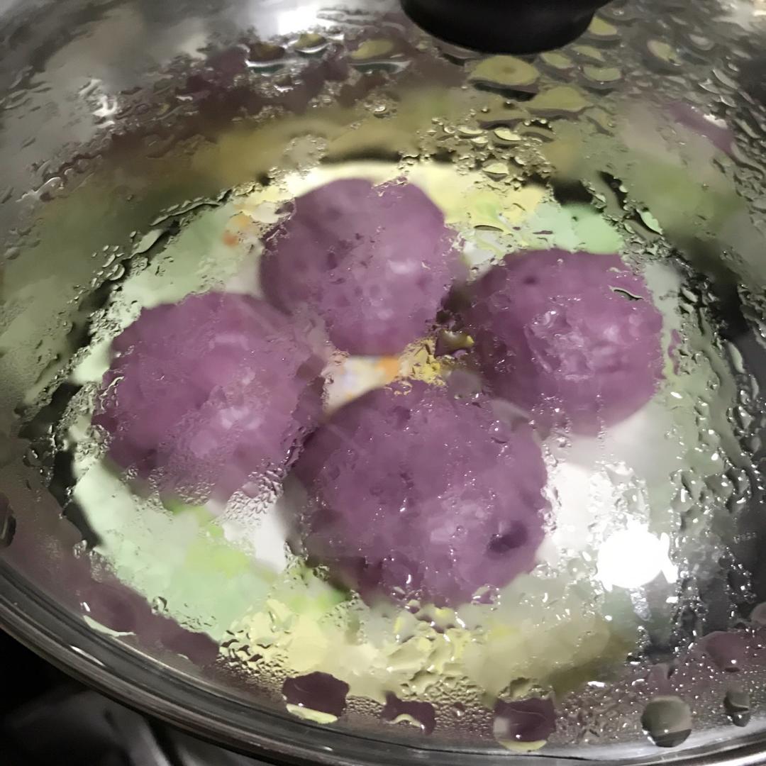 紫薯糯米糍:( 果仁巧克力流心:)