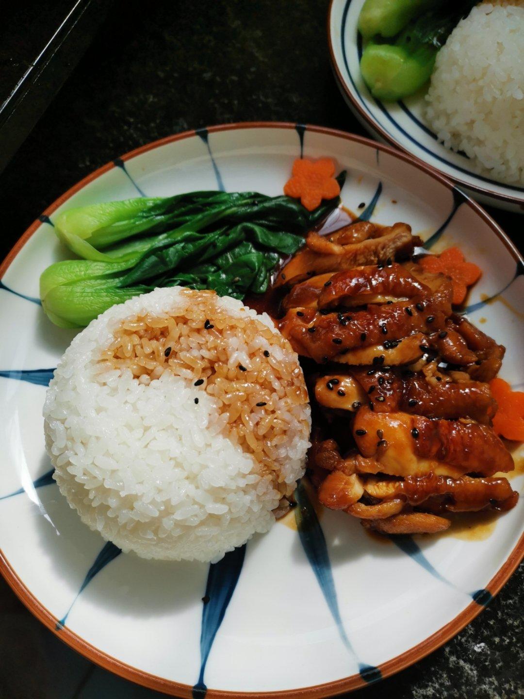 照烧鸡腿饭