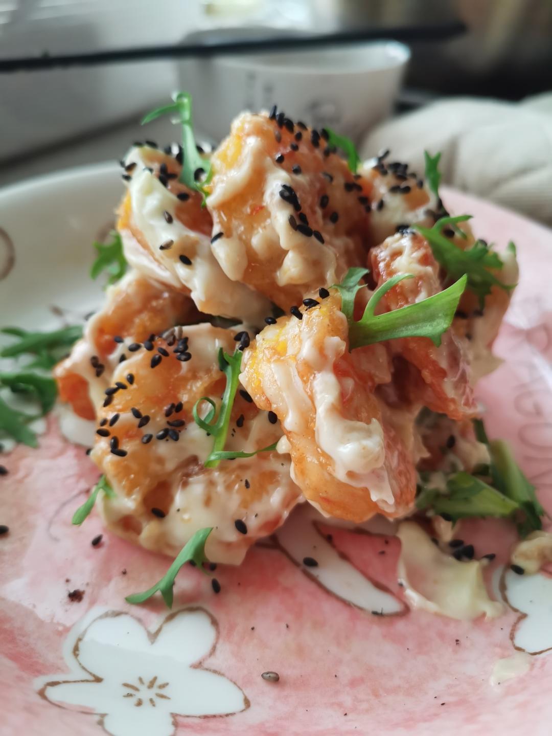 柏悦平替版芥末虾球