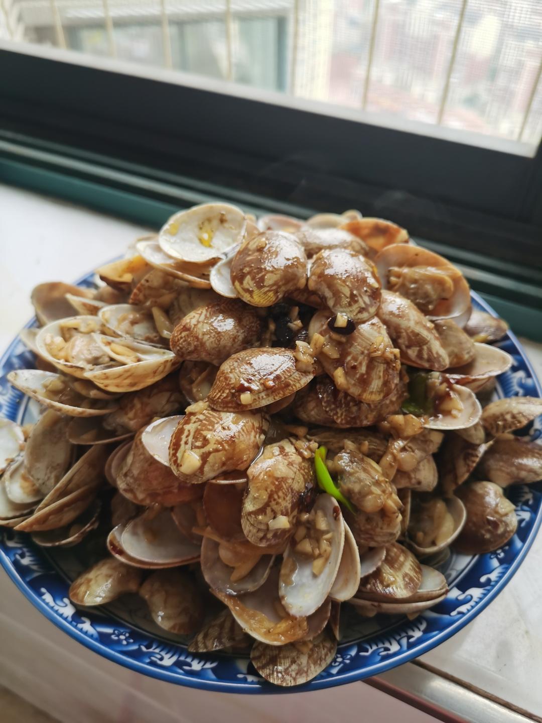 家常蒜蓉花甲（蛤蜊）蒜蓉花蛤饭店口感