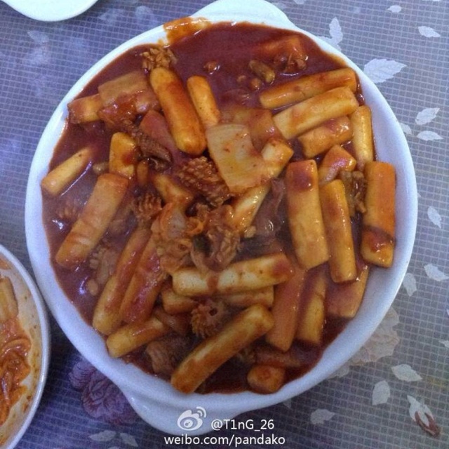 正宗韩国泡菜年糕方便面