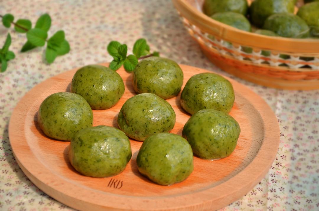 艾草青团的做法