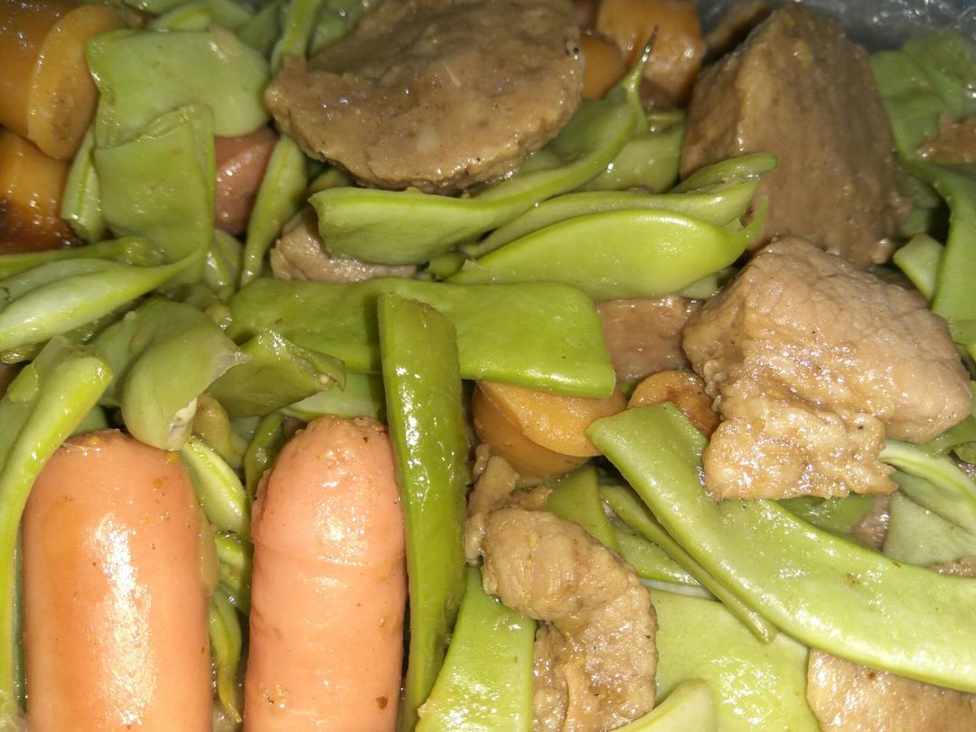 豆角炒肉