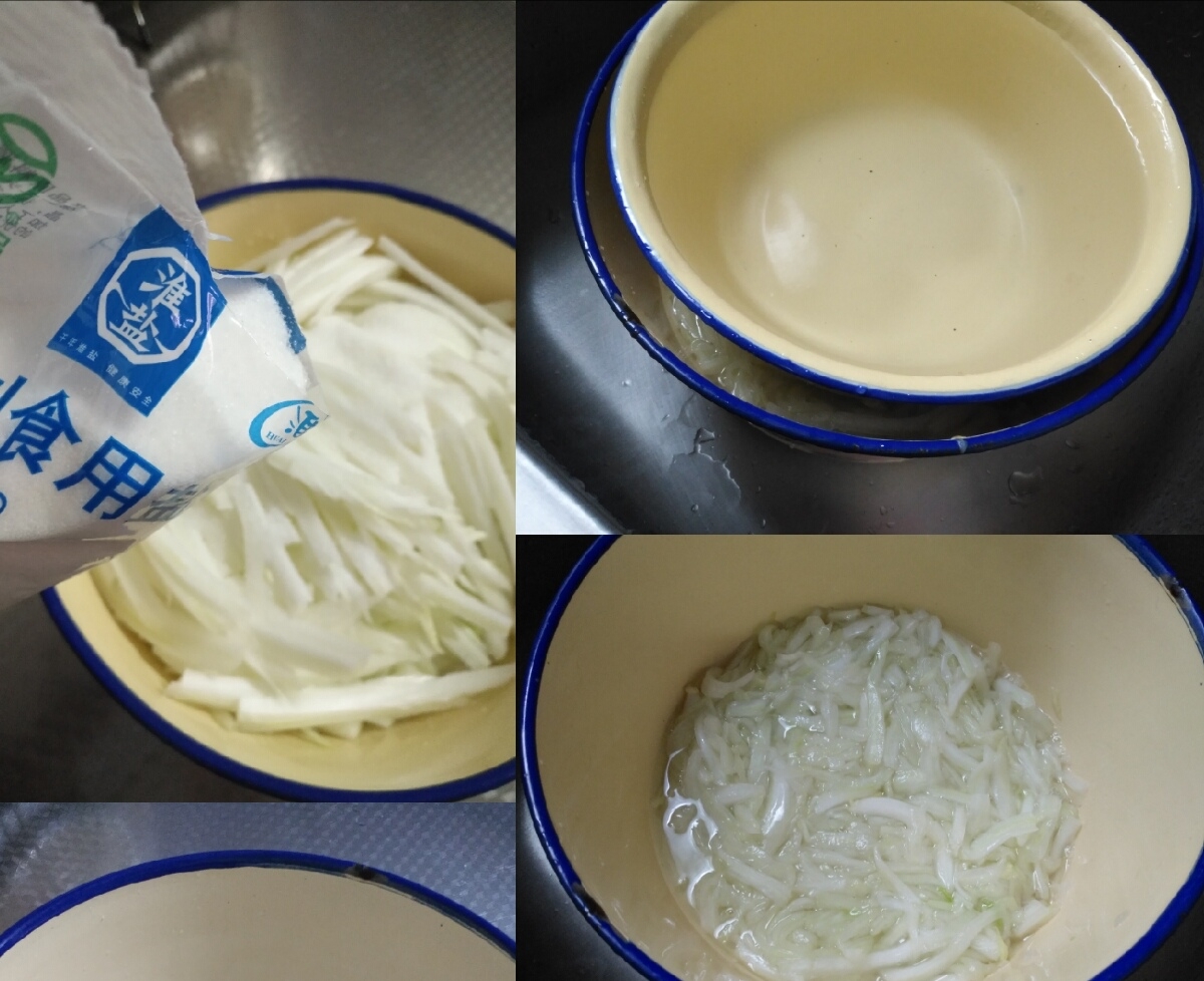 简简单单酸辣白菜的做法 步骤3