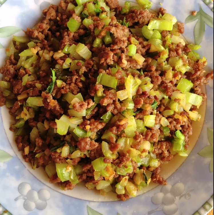 takirin做的芹菜牛肉末下饭神器