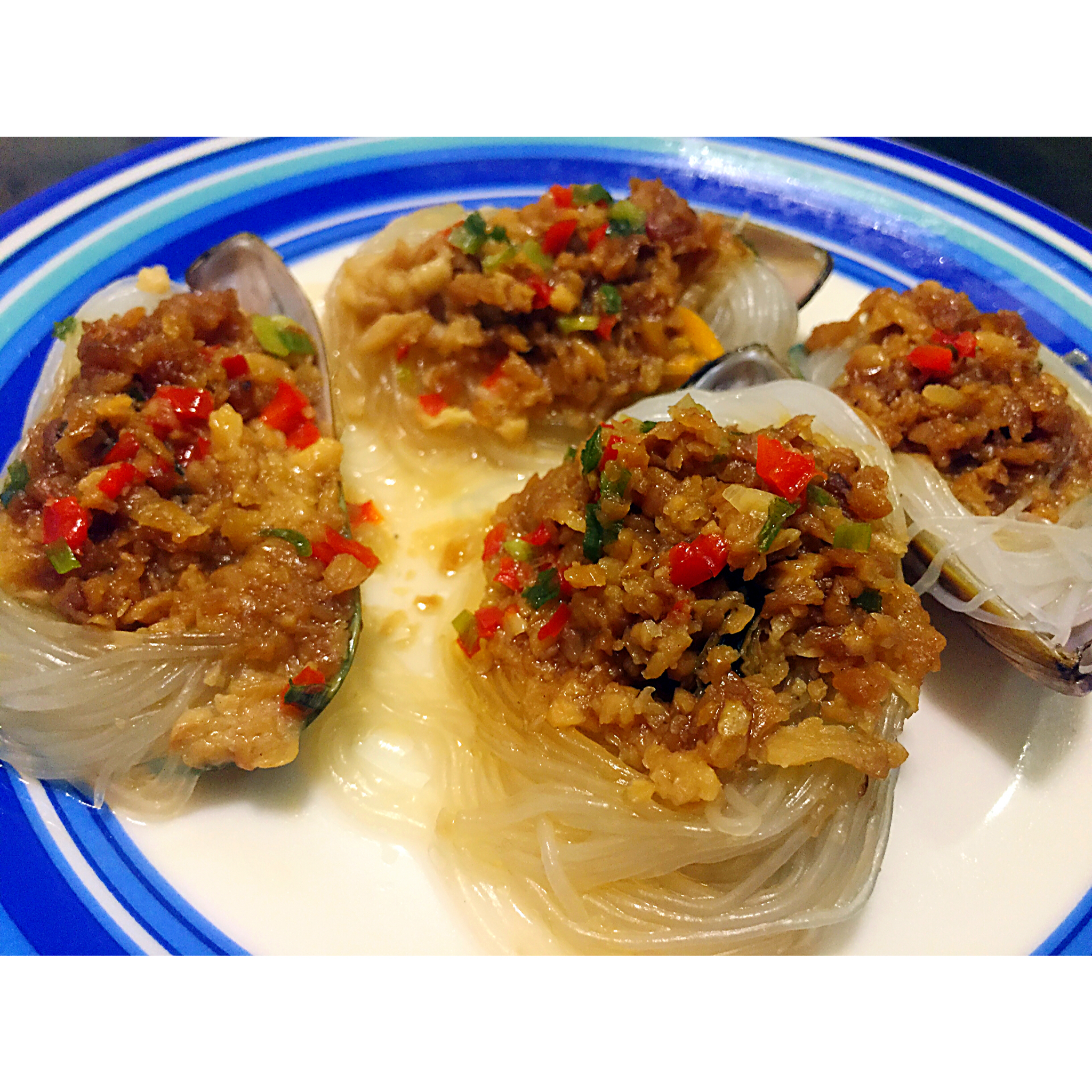 蒜蓉粉丝蒸青口