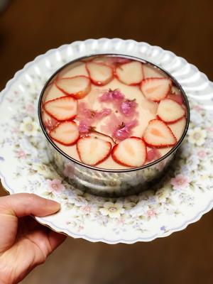 日式樱花🌸芝士慕斯蛋糕的做法 步骤12
