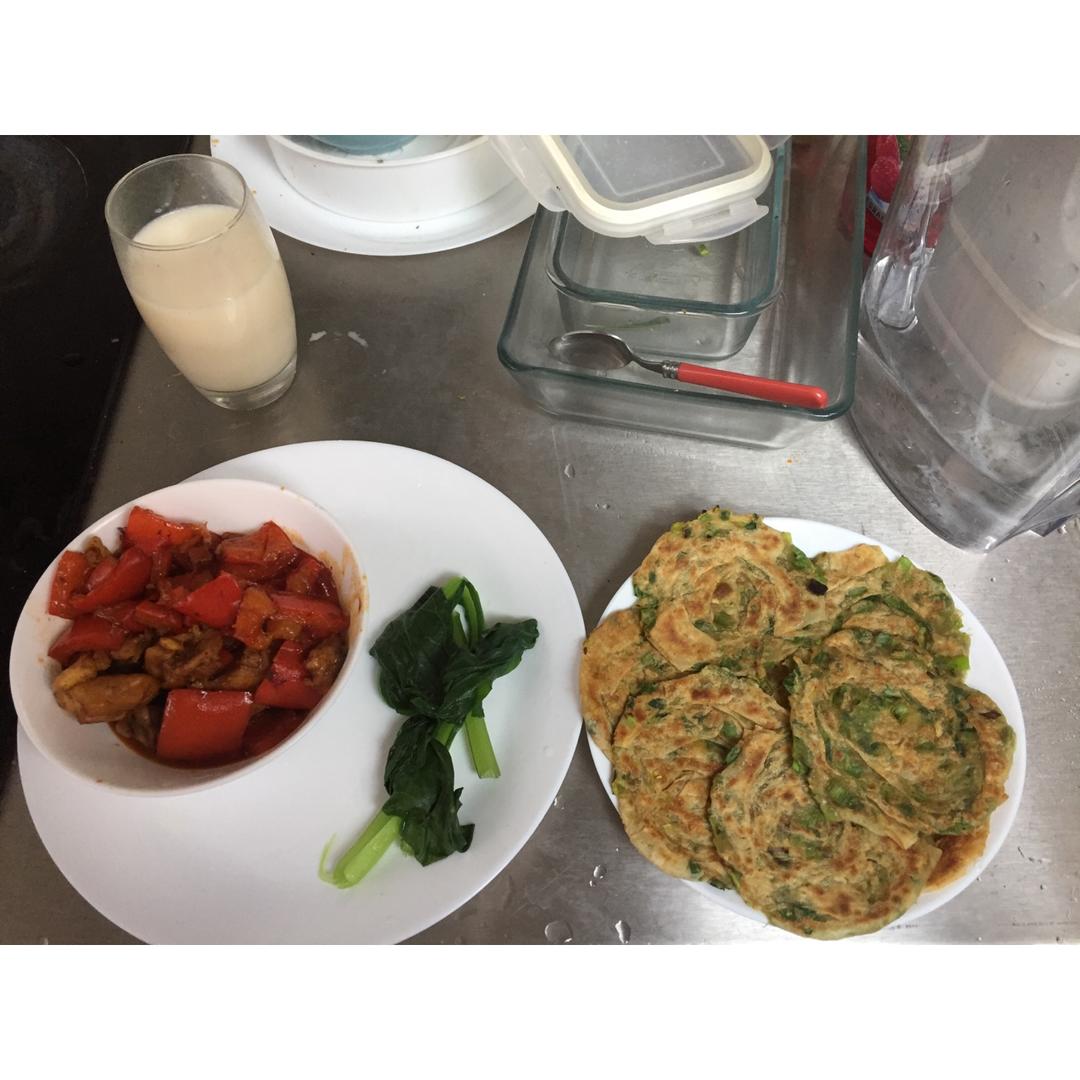 小馄饨皮葱油饼