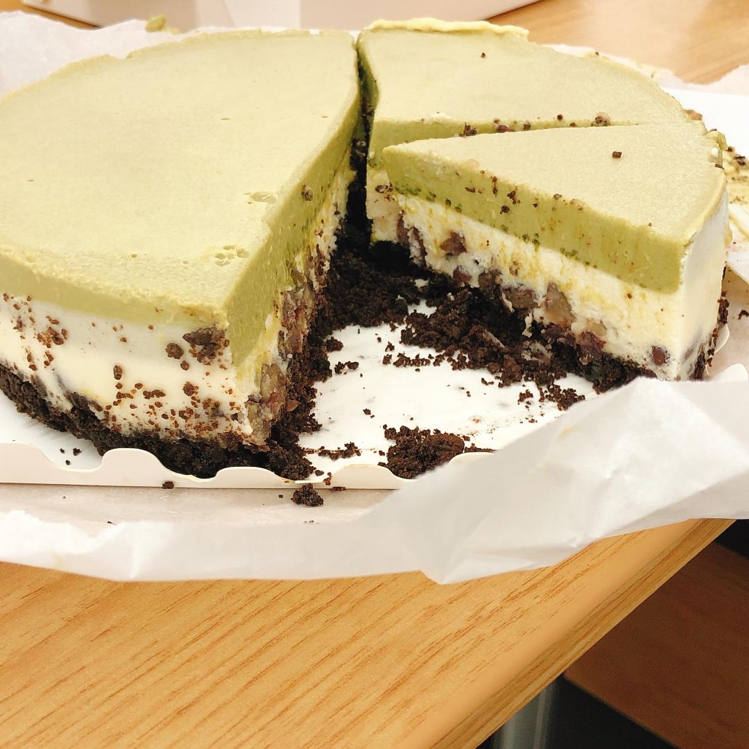抹茶红豆冻芝士