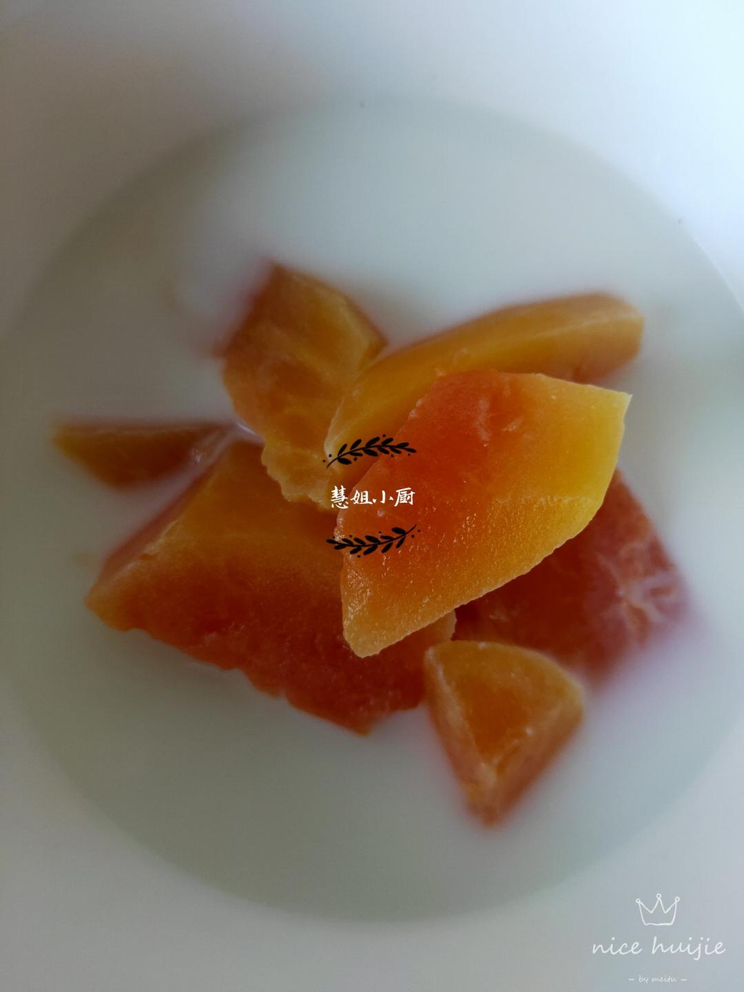 我的晚餐美容汤木瓜炖牛奶