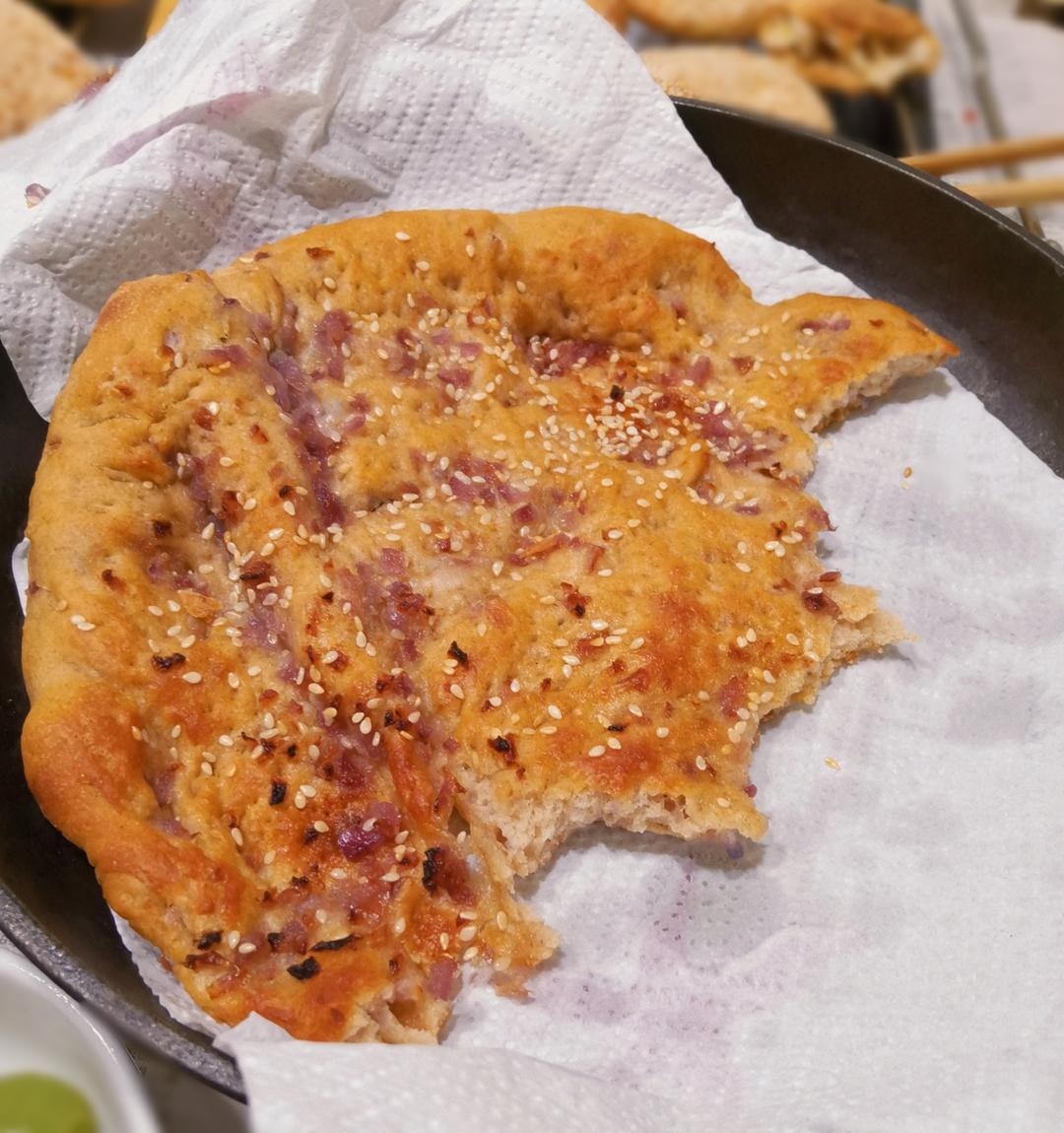 家庭烤箱版新疆皮牙子馕(50%全麦隔夜冷藏发酵）