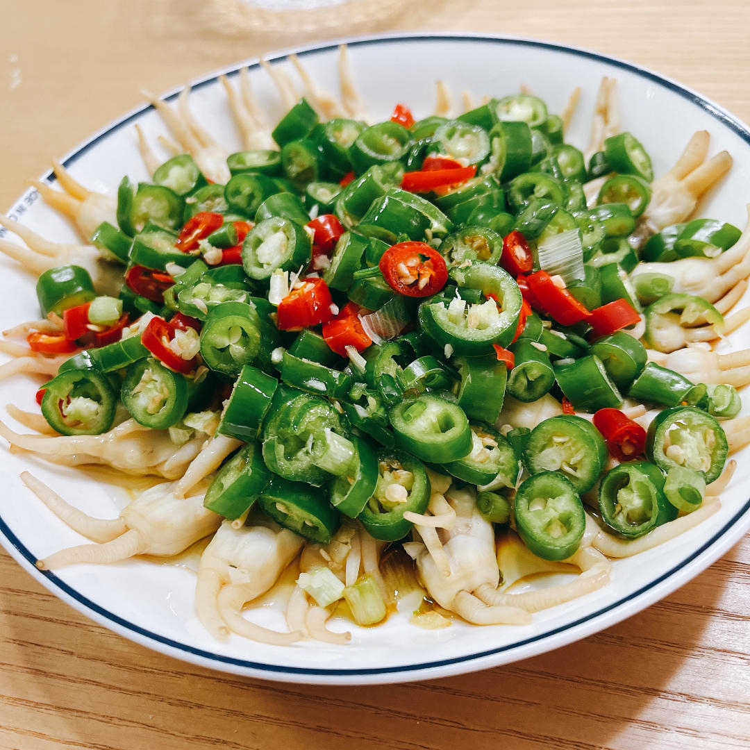 葱香蒜蓉双椒蛏子