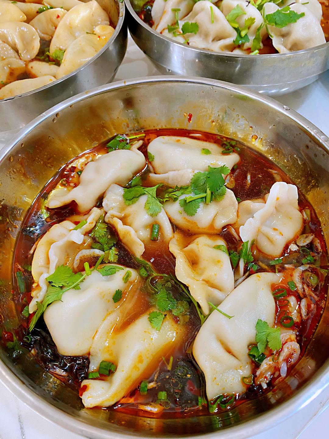 酸汤水饺的做法