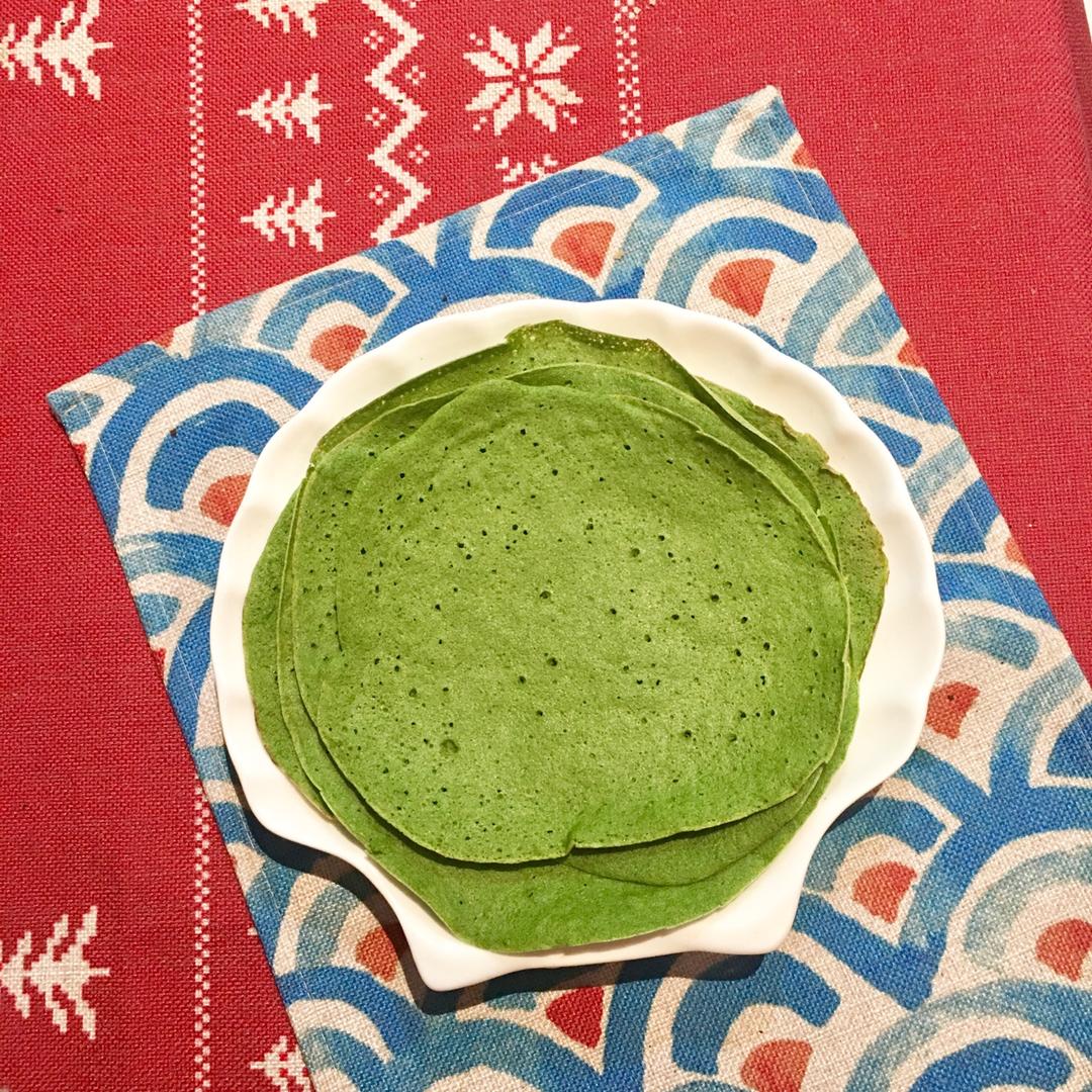 菠菜汁春饼