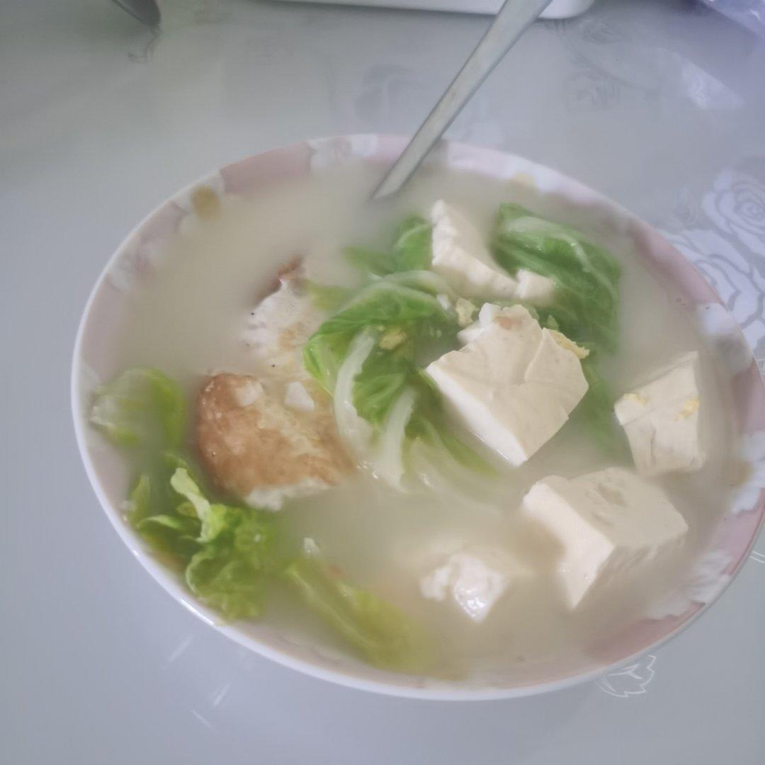 白菜豆腐汤