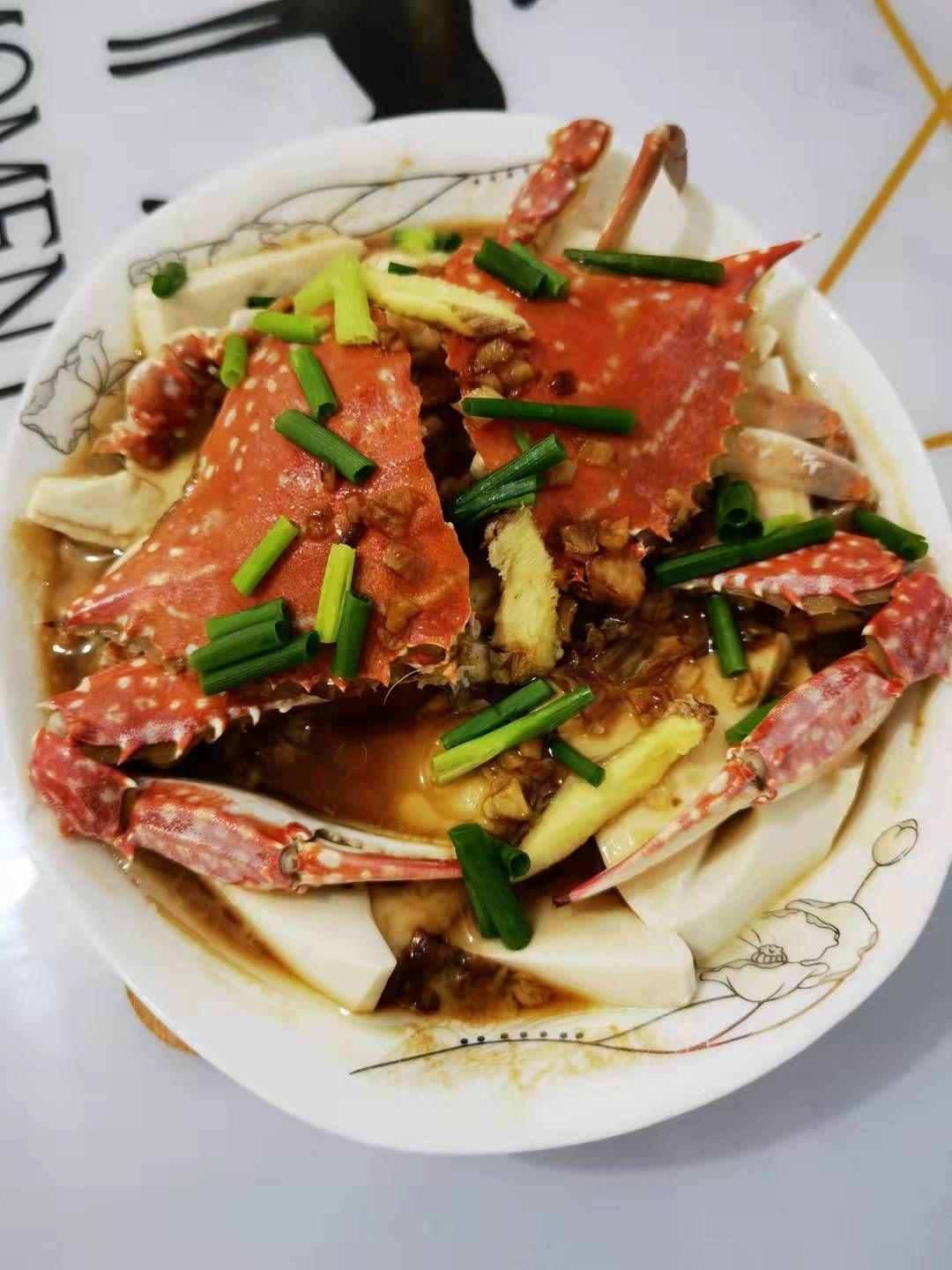 清蒸螃蟹（梭子蟹）