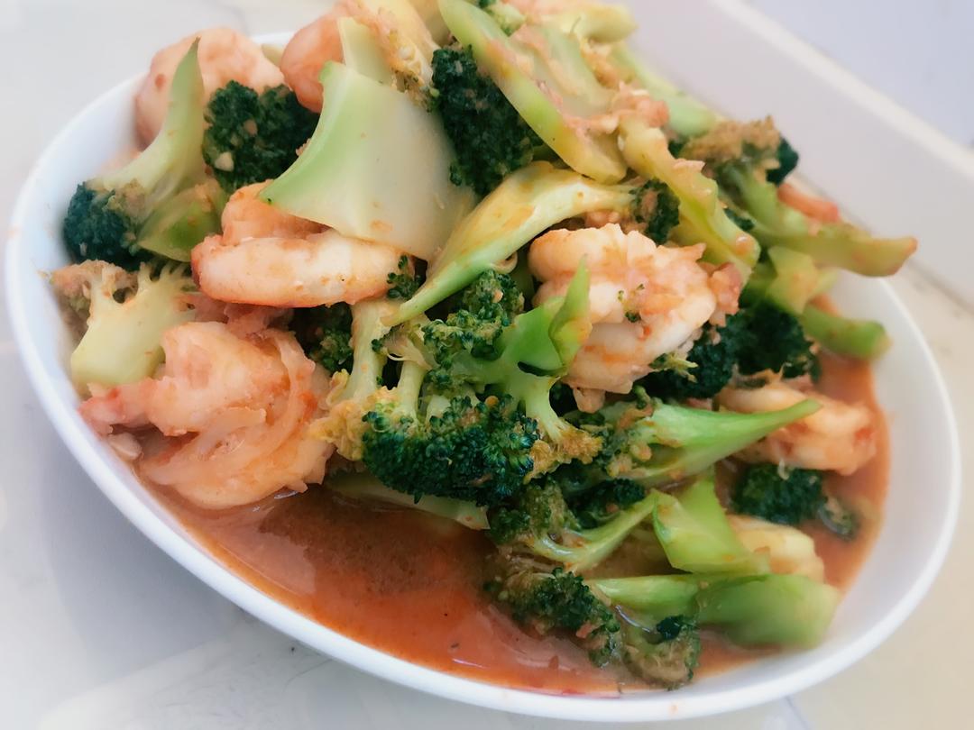 西兰花炒虾仁🍤