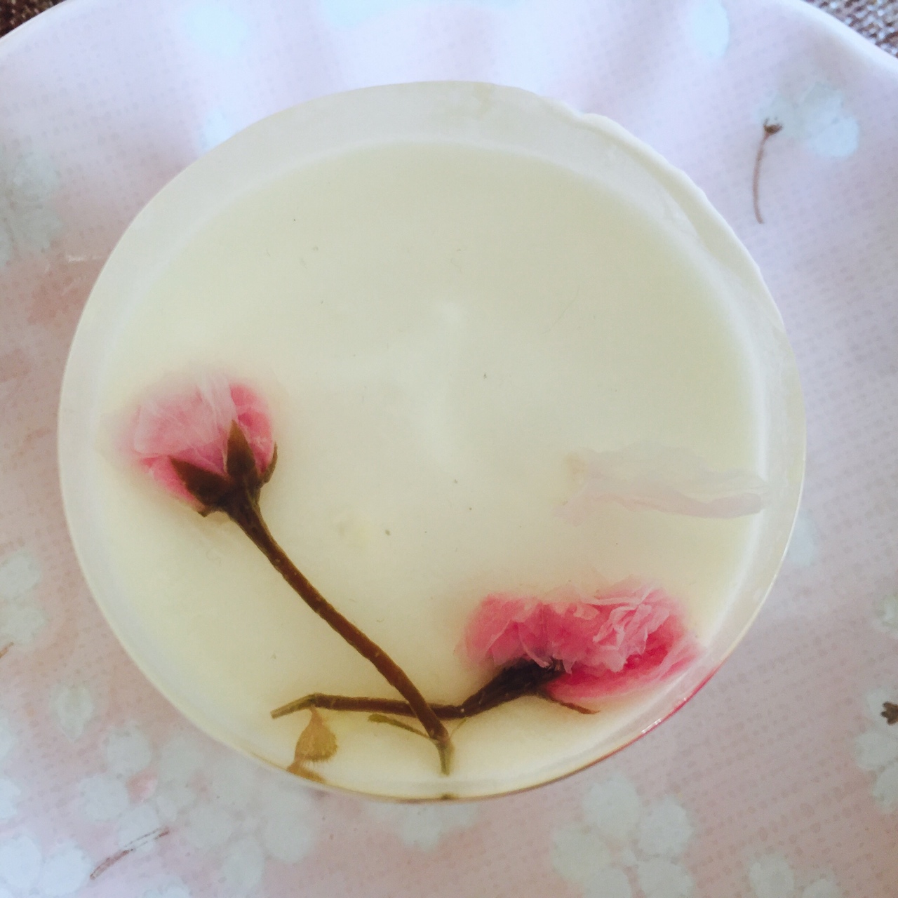 🌸和风樱花酸奶慕斯蛋糕🌸