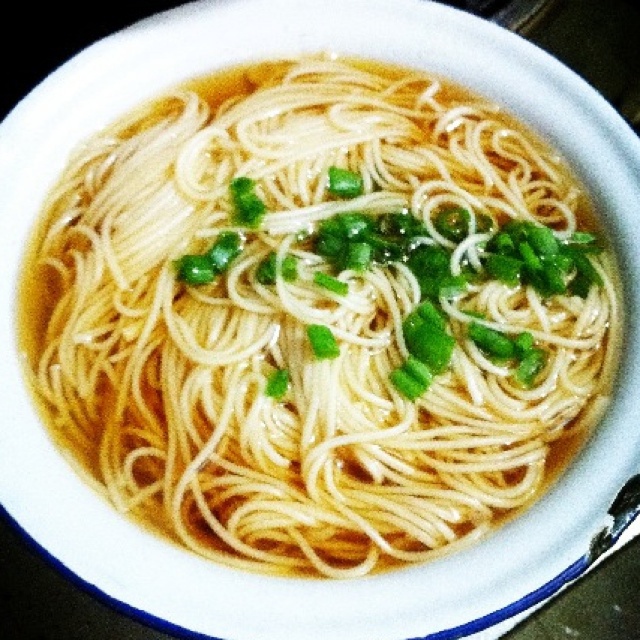 小葱麻油酱油面